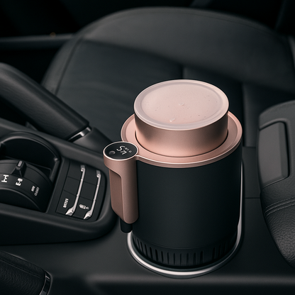 Smart 2-In-1 Beverage Holder with Fast Refrigeration and Heating Features