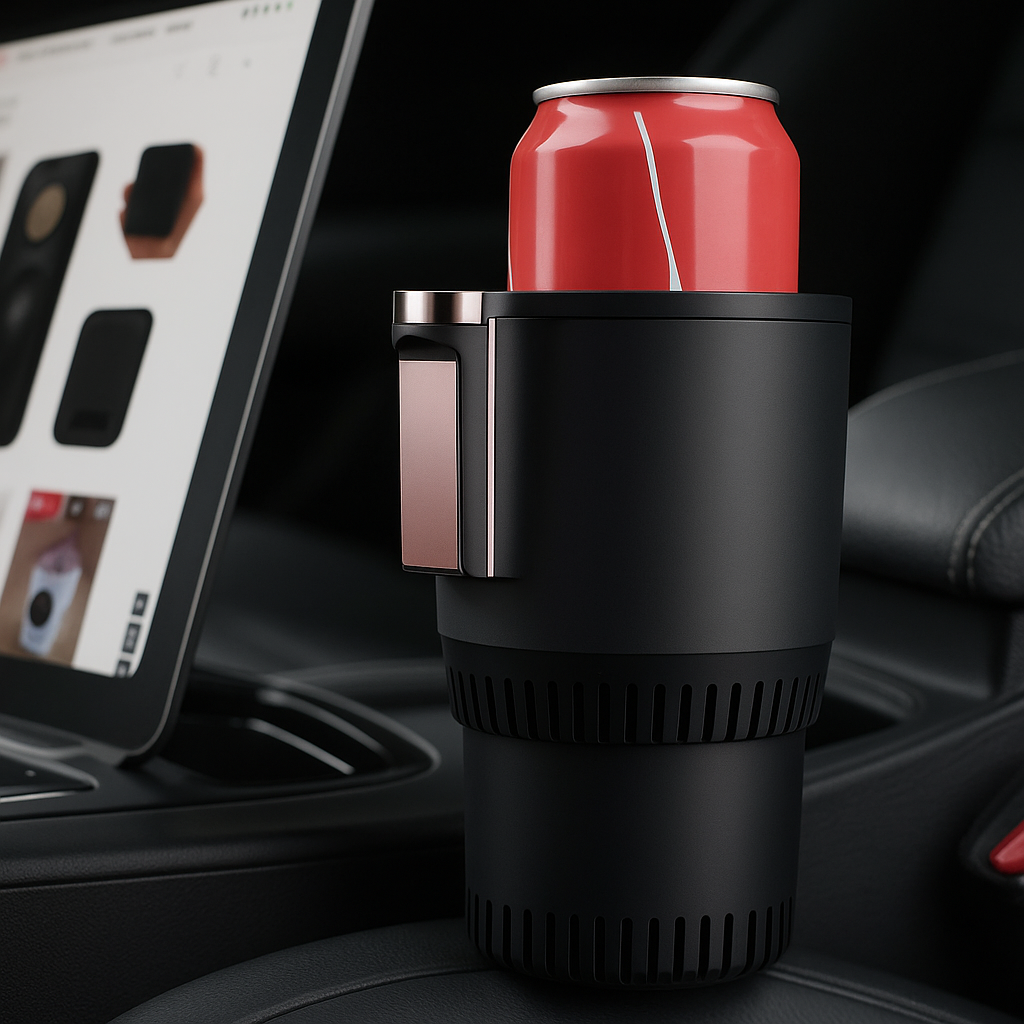 Smart 2-In-1 Beverage Holder with Fast Refrigeration and Heating Features